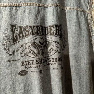 Easy Rider denim 2XL snap button shirt never worn in outstanding condition!